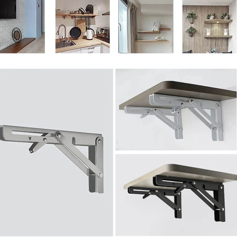2 Soportes de Estante Plegables