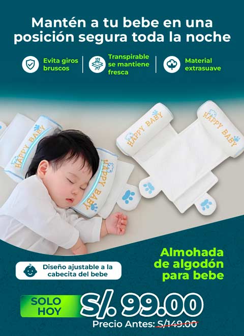 Almohada de algodón para bebé