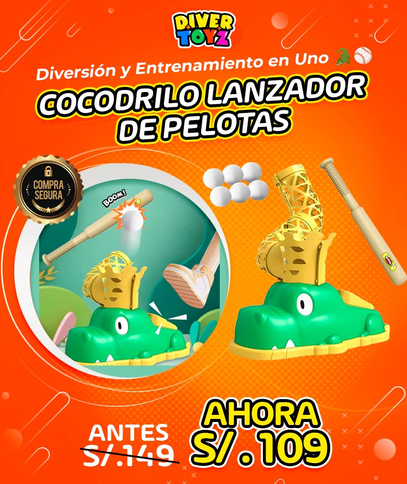 Cocodrilo lanzador de pelotas