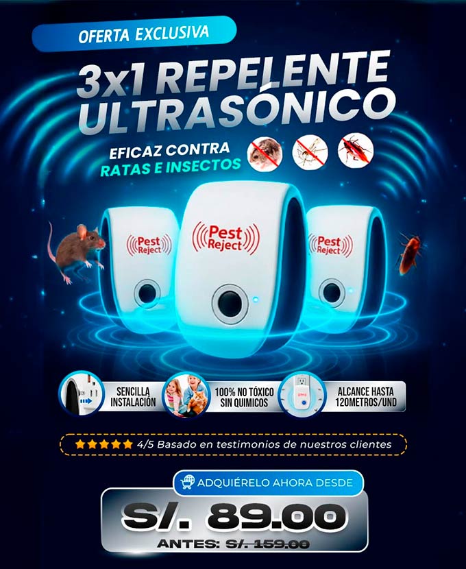 Repelente Ultrasónico (3X1)