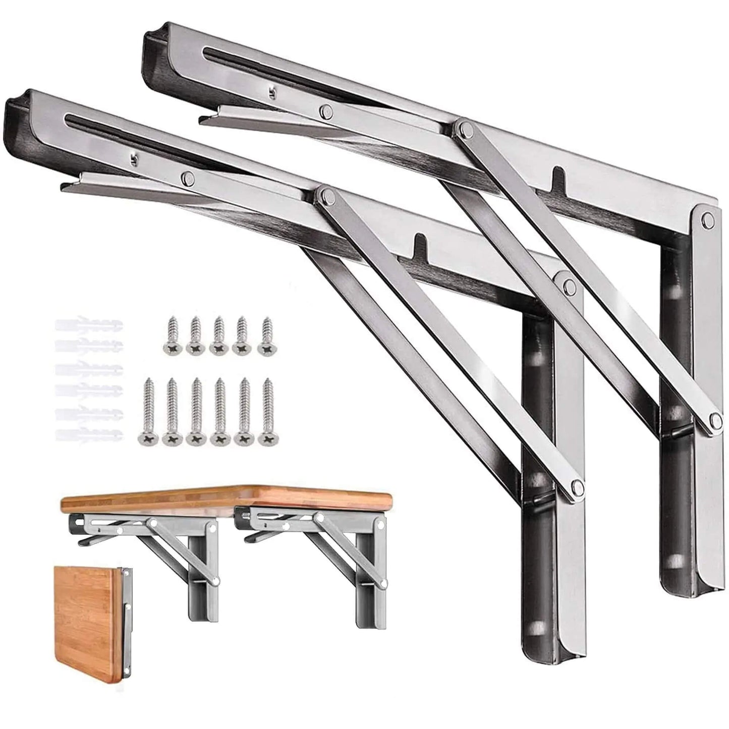 2 Soportes de Estante Plegables