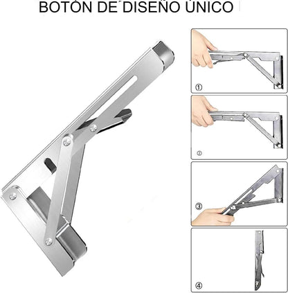 2 Soportes de Estante Plegables