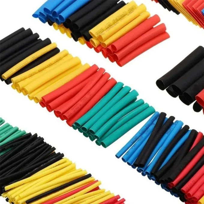 KIT 328 PIEZAS DE TUBOS TERMORRETRÁCTILES + PISTOLA DE AIRE CALIENTE