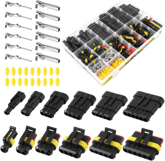 Conectores eléctricos impermeables (708 pzs)