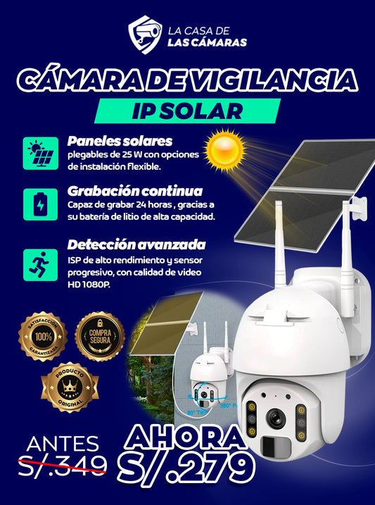 Camara Vigilancia IP Solar