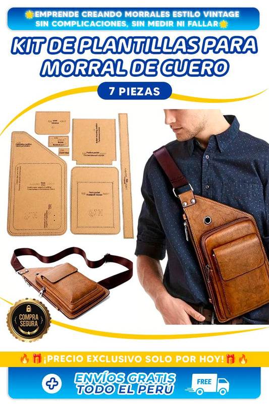 Kit de plantillas para morral de cuero