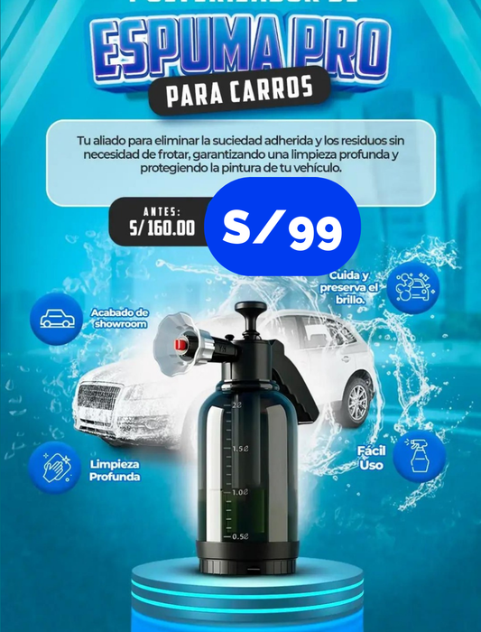 Pulverizador Espumador Pro para Carros