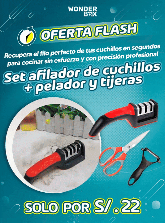 Set afilador de cuchillos