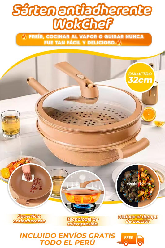 SARTÉN ANTIADHERENTE WOKCHEF