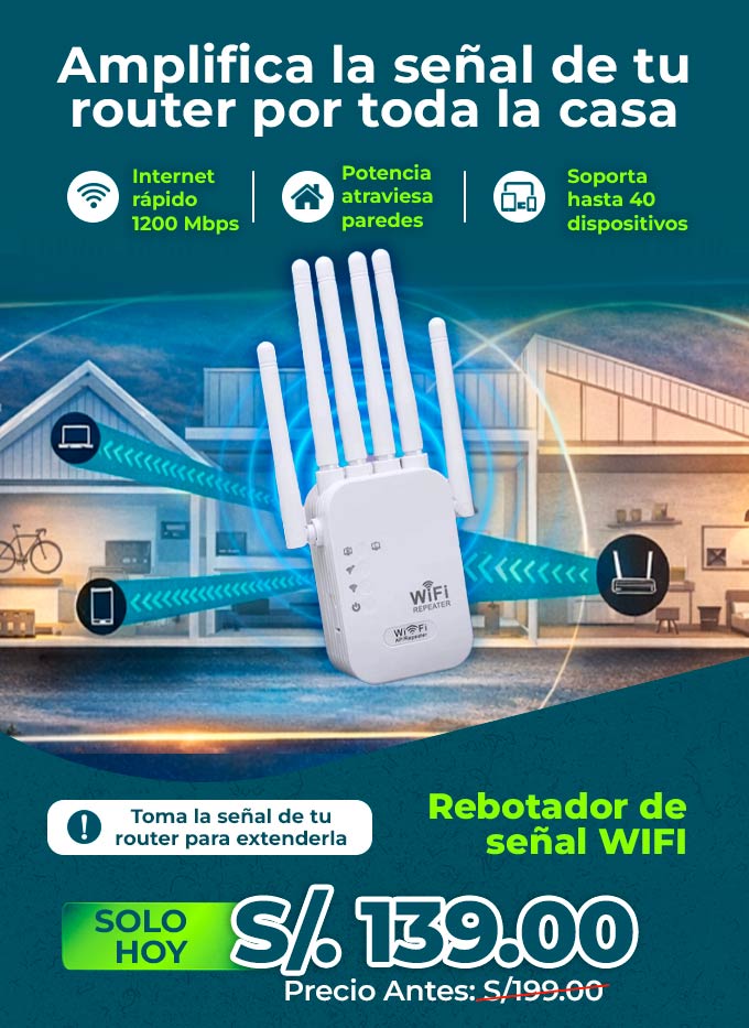 Amplificador de señal Wi-Fi