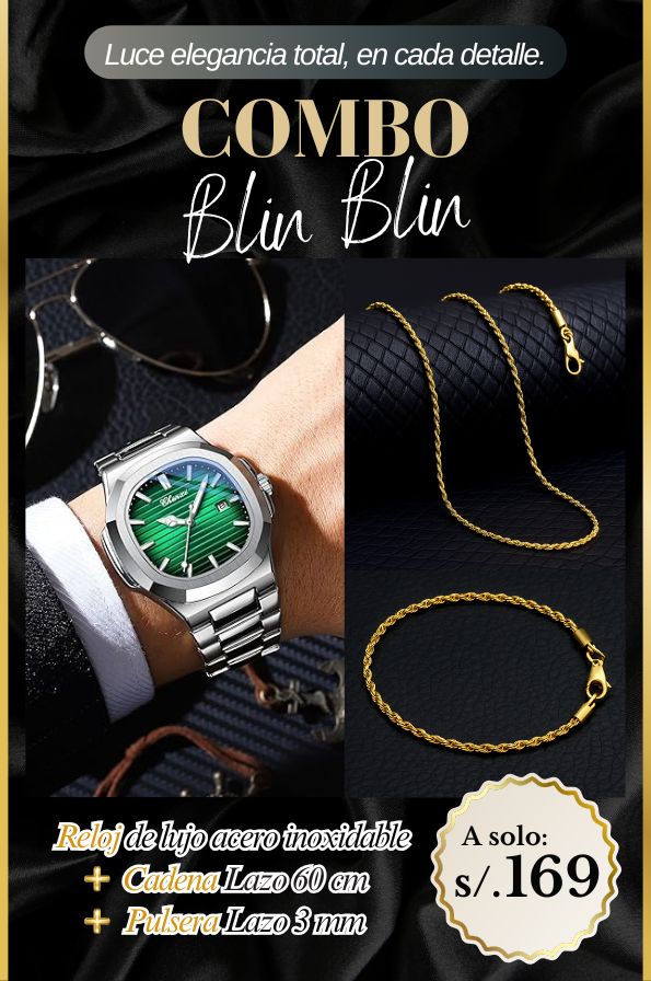 Combo Blin Blin (Reloj + collar + pulsera)