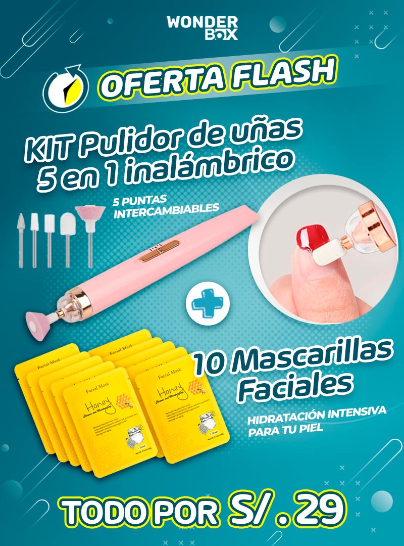 KIT PULIDOR DE UÑAS 5 EN 1