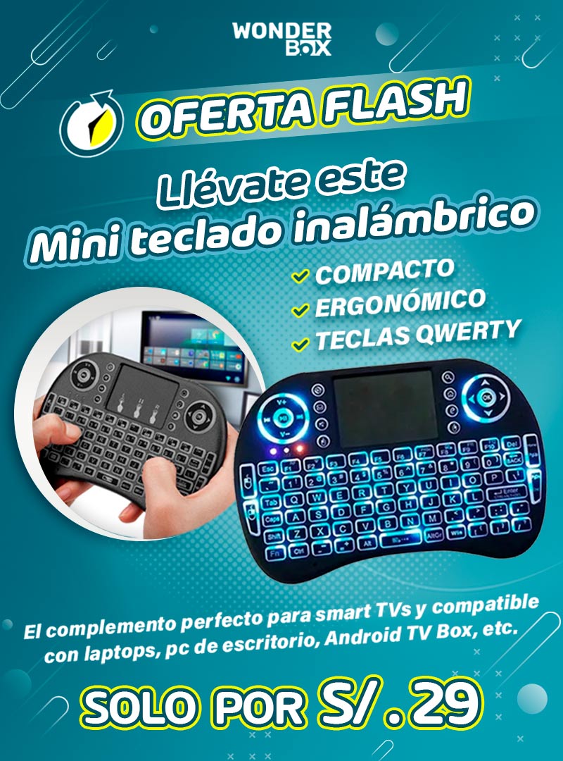 Mini teclado inalámbrico
