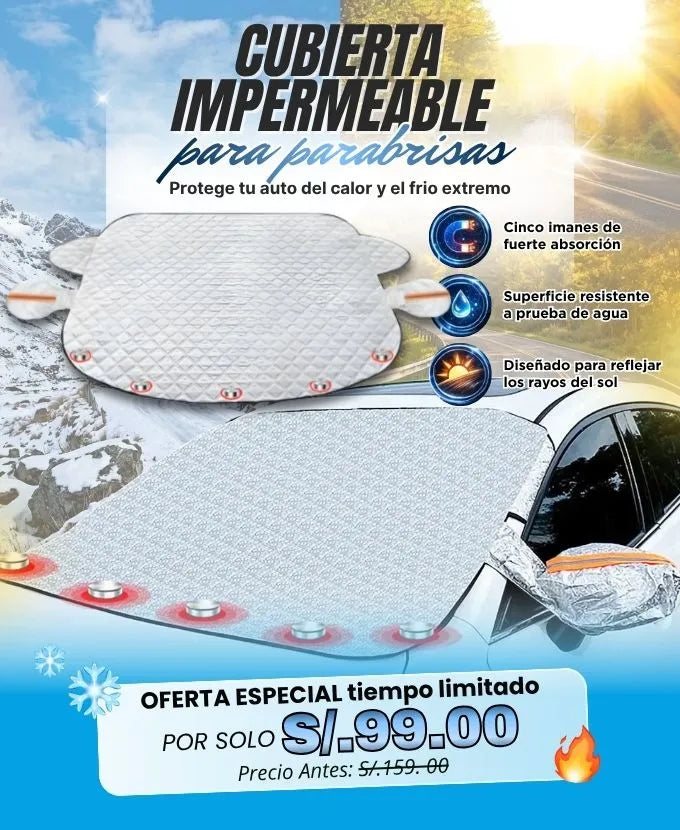 Cubierta de parabrisas impermeable
