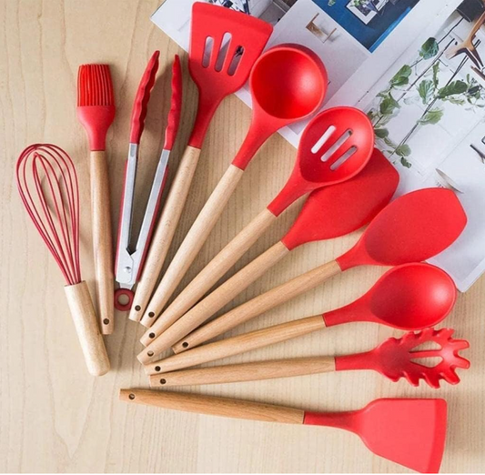 Set de 12 cucharones de silicona
