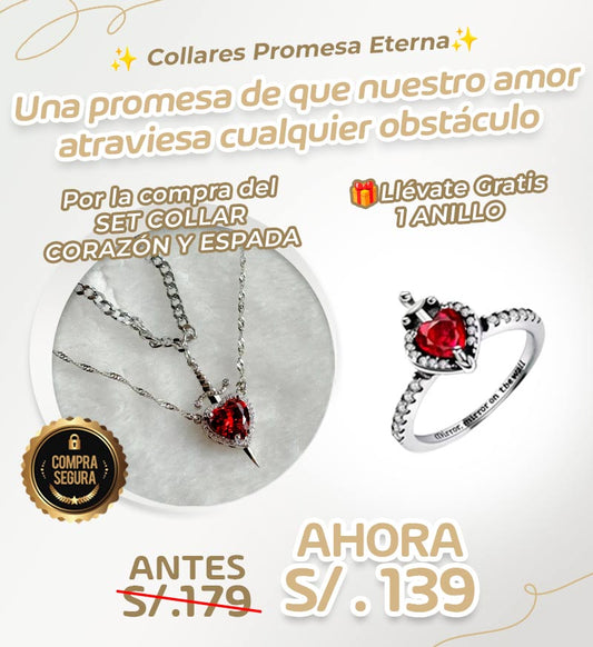 Set Collar y Anillo de Promesa