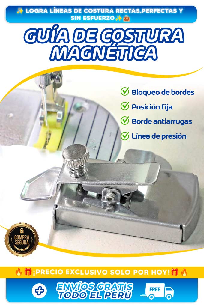 Guía de costura magnética