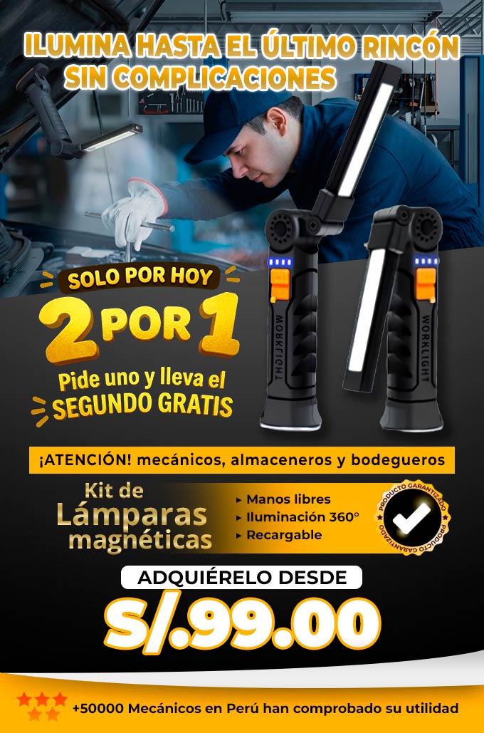 Kit Lamparas Magnéticas 2x1