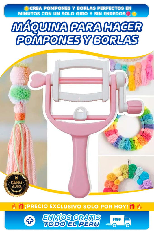 MÁQUINA PARA HACER POMPONES Y BORLAS