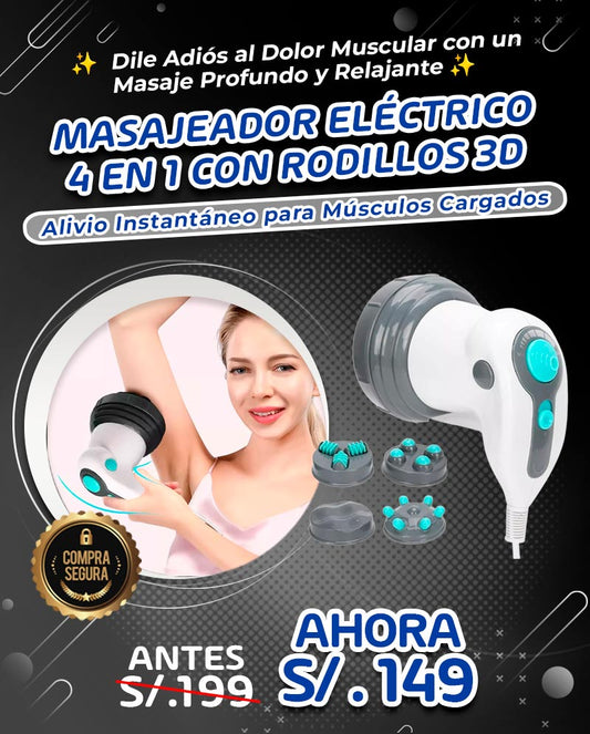 MASAJEADOR ELÉCTRICO 4 EN 1