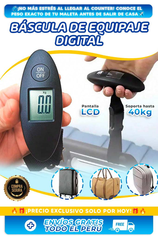BÁSCULA DE EQUIPAJE DIGITAL