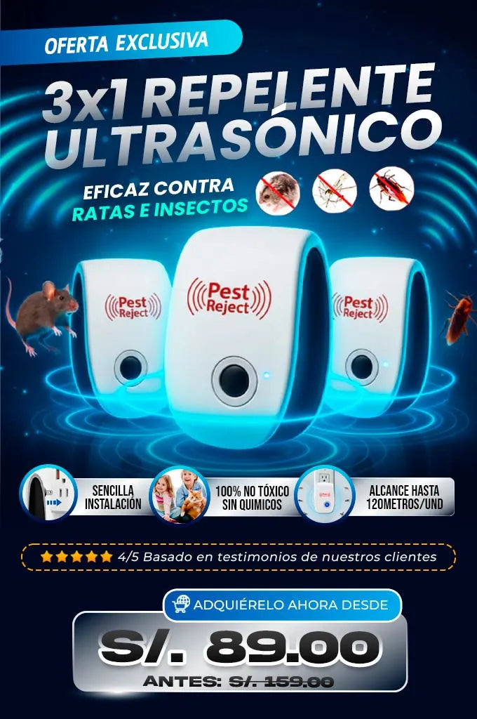 Repelente Ultrasónico (3X1)