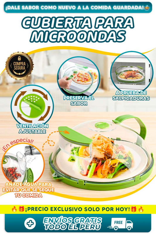 Cubierta para microondas