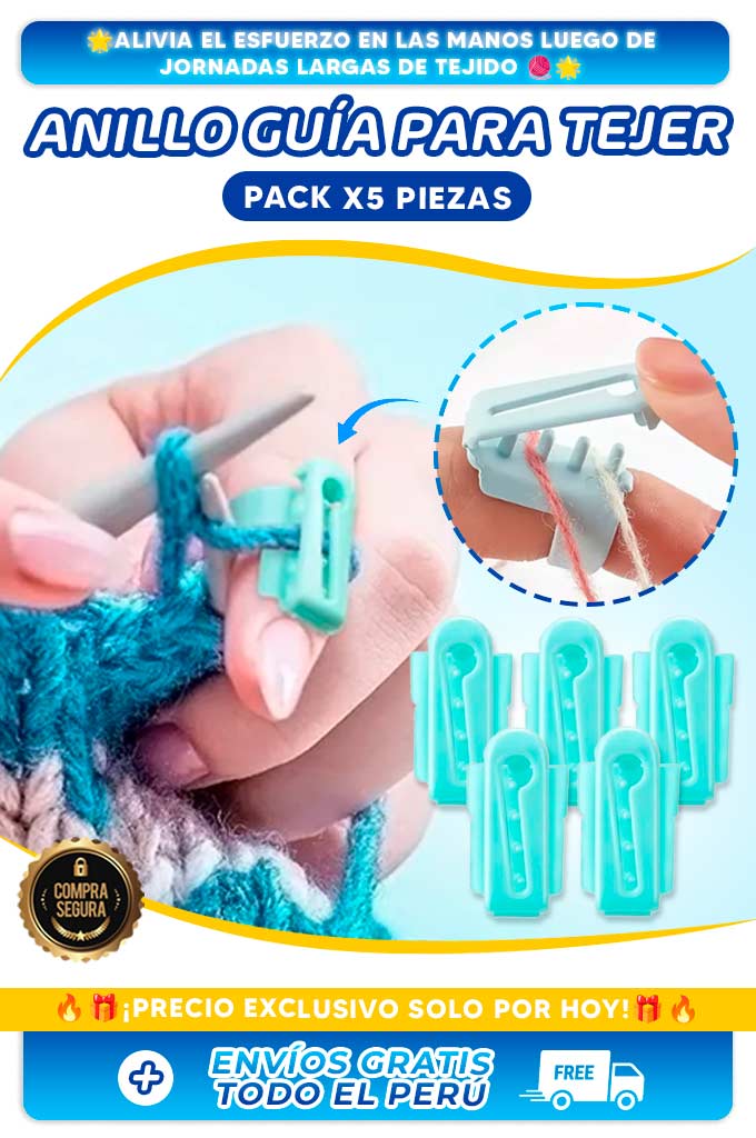 Anillo guía para tejer (Pack x5)
