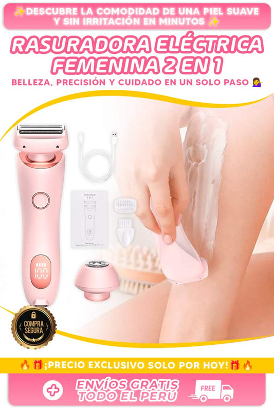 RASURADORA ELÉCTRICA FEMENINA 2 EN 1