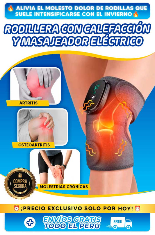 RODILLERA CON CALEFACCIÓN Y MASAJEADOR ELÉCTRICO